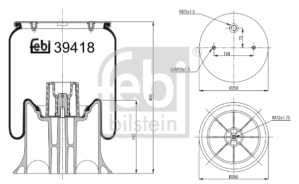 Bellow, air suspension